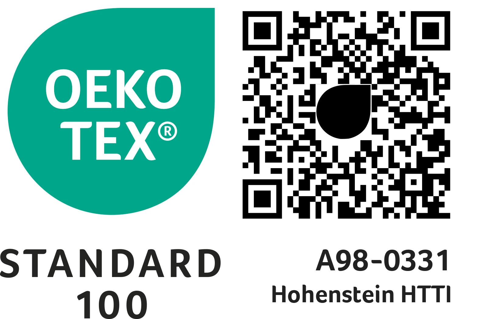 geprüft nach Standard 100 by Oeko-Tex®, bezieht sich selbstverständlich auch auf die Kissenfüllung